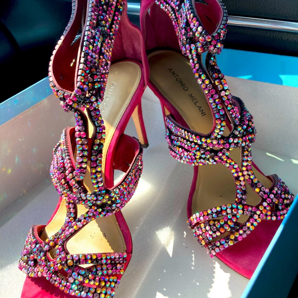Maroon with colored beads!